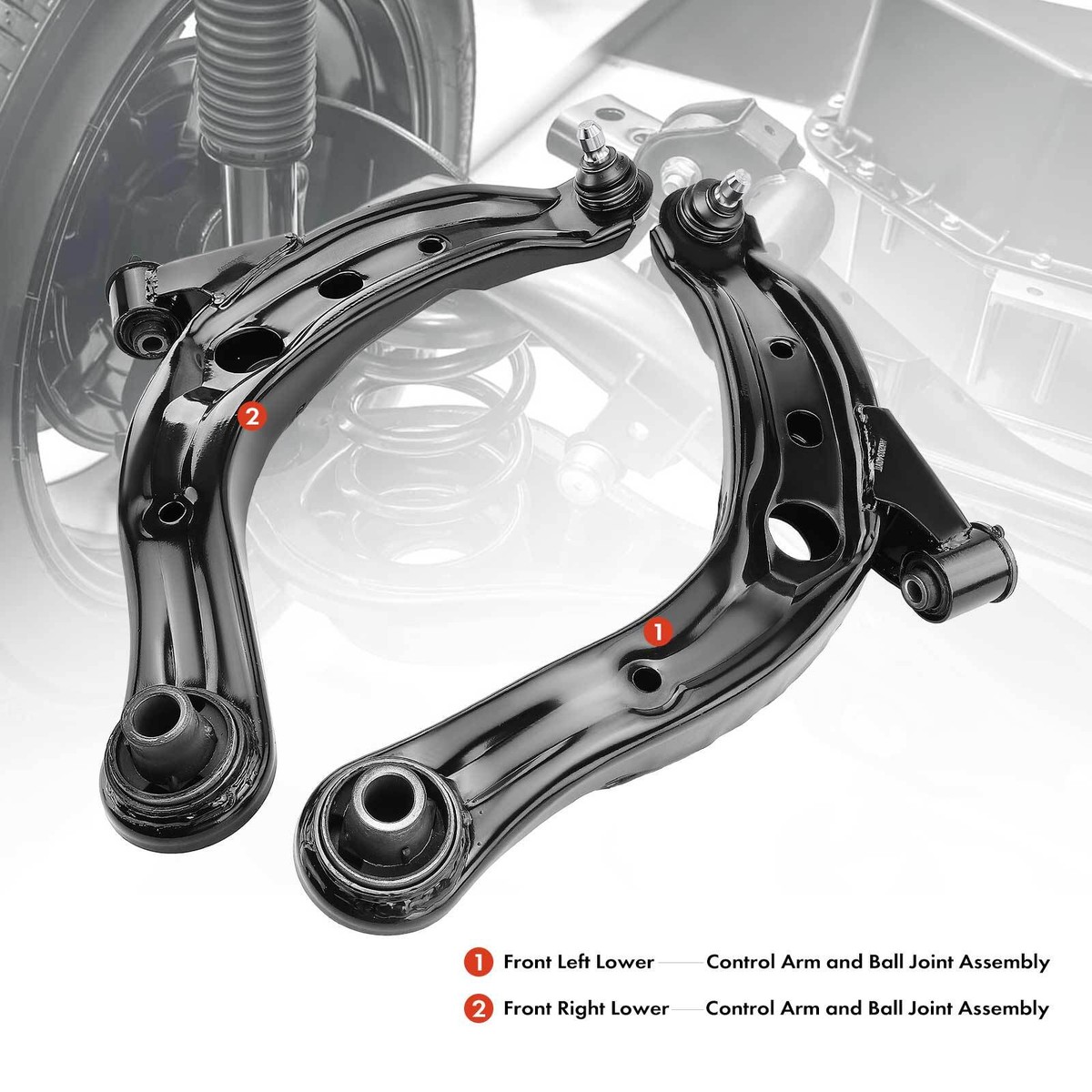 2x Front Lower Control Arm and Ball Joint Assembly for Mazda MPV