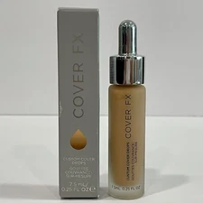 COVER FX N MEDIUM 3 Custom Cover Drops 0.25 fl oz / 7.5 mL NEW in Box