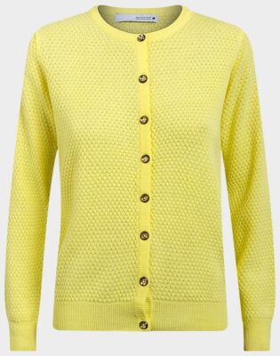 Women's Ladies Zara Yellow Long Sleeve Cardigan Yellow Cardigan