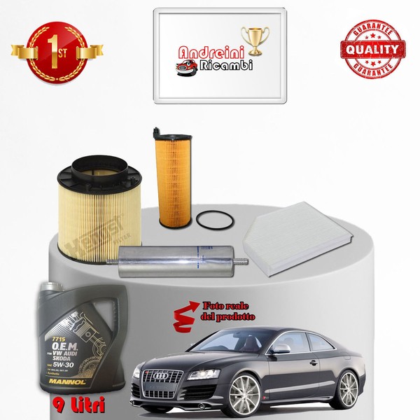 Wartungsset Filter Und ÖL Audi A5 3.0 TDI 155KW 211PS Ab 2015-image
