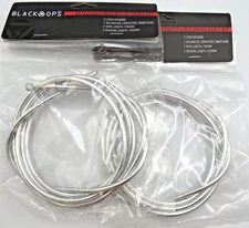 Pair Bicycle Brake Cables Chrome-Silver Front or Rear