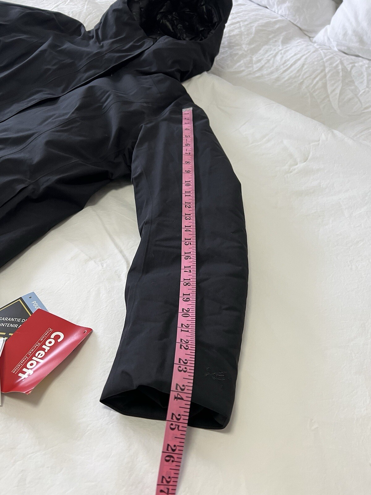 ARC'TERYX ArcTeryx Piumino parka donna TG XL nero centrale lunghezza lunga con cappuccio Nuovo senza etichette