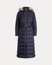 Lauren Ralph Lauren Quilted Maxi Down Fill Longline Puffer Jacket Coat S M L