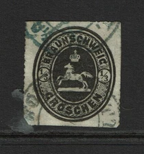 Brunswick SC# 23 (Mi 17), Used, forged cancel? - S14375