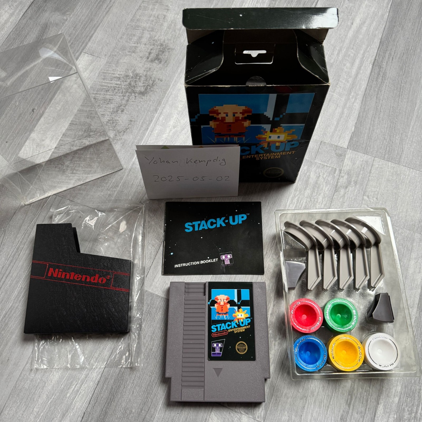 Stack Up (US) - Nintendo NES - CIB - Matte Seal First Print 5 Screw - Near Mint