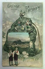Grüsse aus Den Bergen, Salzburg, Austria Divided Back Postcard 5471