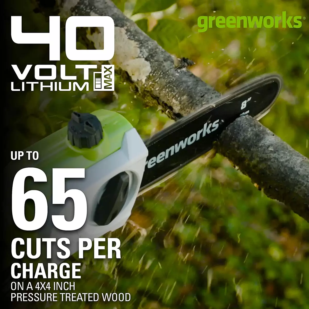 40v cordless pole on sale saw