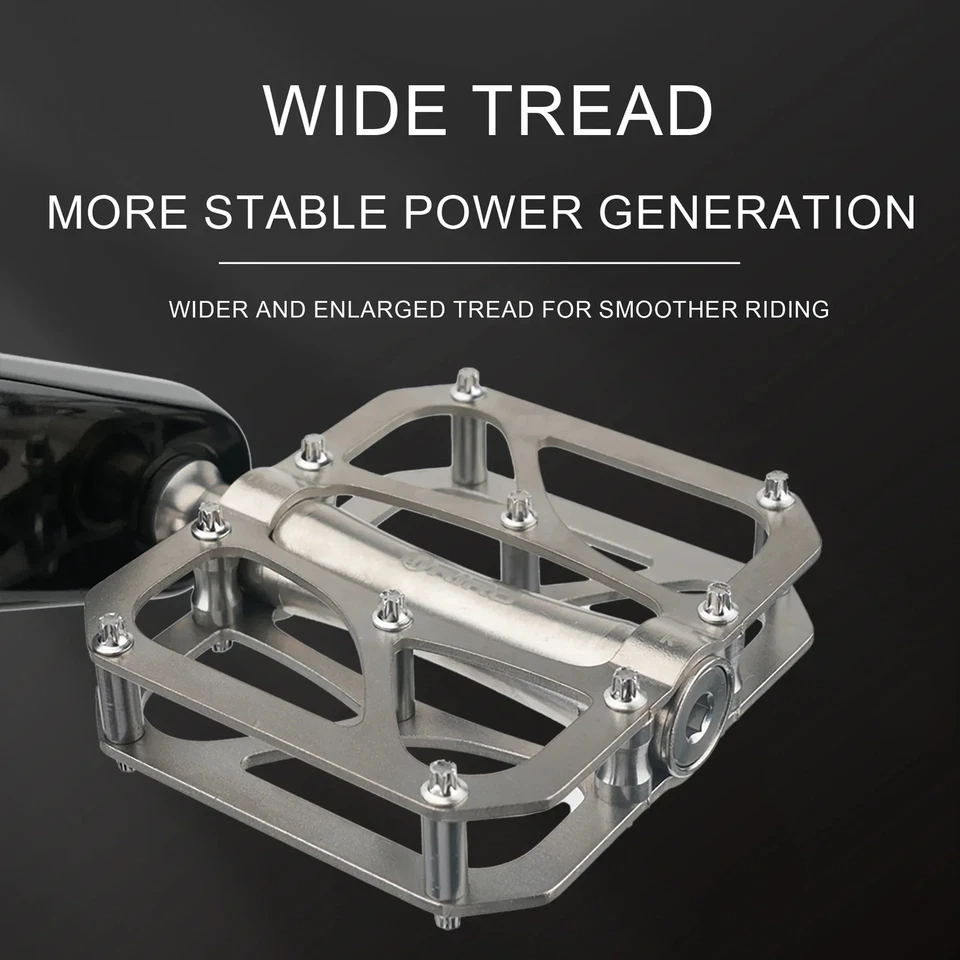 Ultralight Titanium Alloy Bicycle Pedal 3 Bearing MTB Road Bike Anti-Slip Pedals - Image 3 of 4