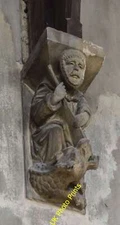 Photo 6x4 Corbel carving, St Mary's church, Syston Syston/SK9240 Man fig c2015