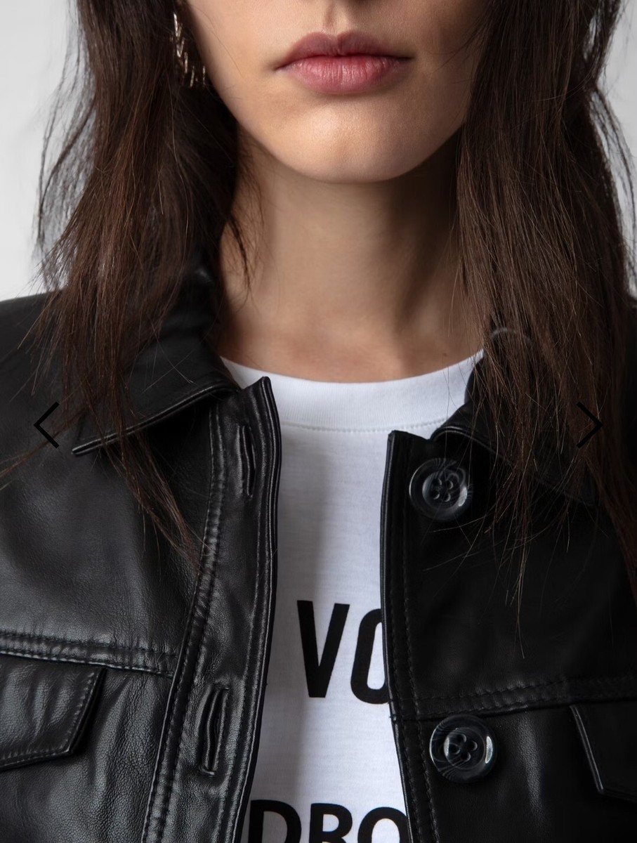Zadig&Voltaire ラムレザー レザージャケット 36 S Zadig&Voltaire ラムレザー レザージャケット 36 S