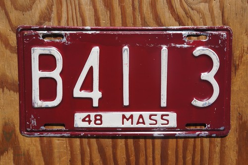 Targa camion Massachusetts 1948 - Foto 3 di 3
