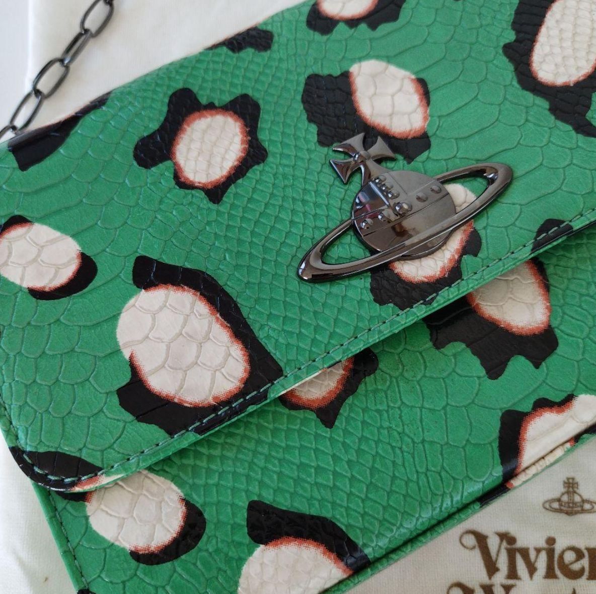 Vivienne Westwood Chain shoulder bag briefcase python Vivienne Westwood Chain shoulder bag briefcase python