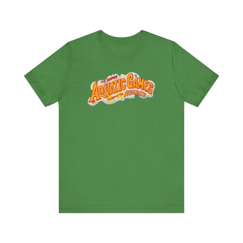 Super Aquatic Games SNES Retro Style 90's Cover Art Pixel Art Unisex T Shirt - Picture 18 of 29