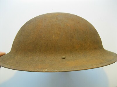 Original US American AEF WW1 WWI M-1917 Brodie Helmet with