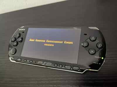 Sony PSP 3000 Slim schwarz Handheld-System neuer Akku getestet funktioniert B-Ware