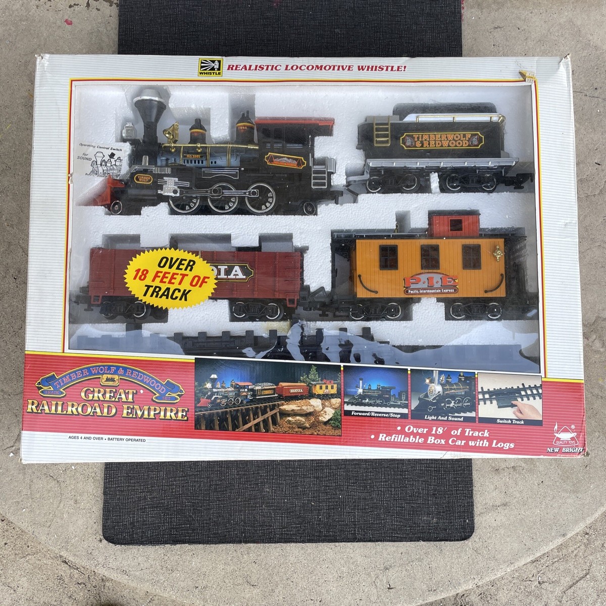The Great Railroad Empire Train Set #189 Whistling, In Box New