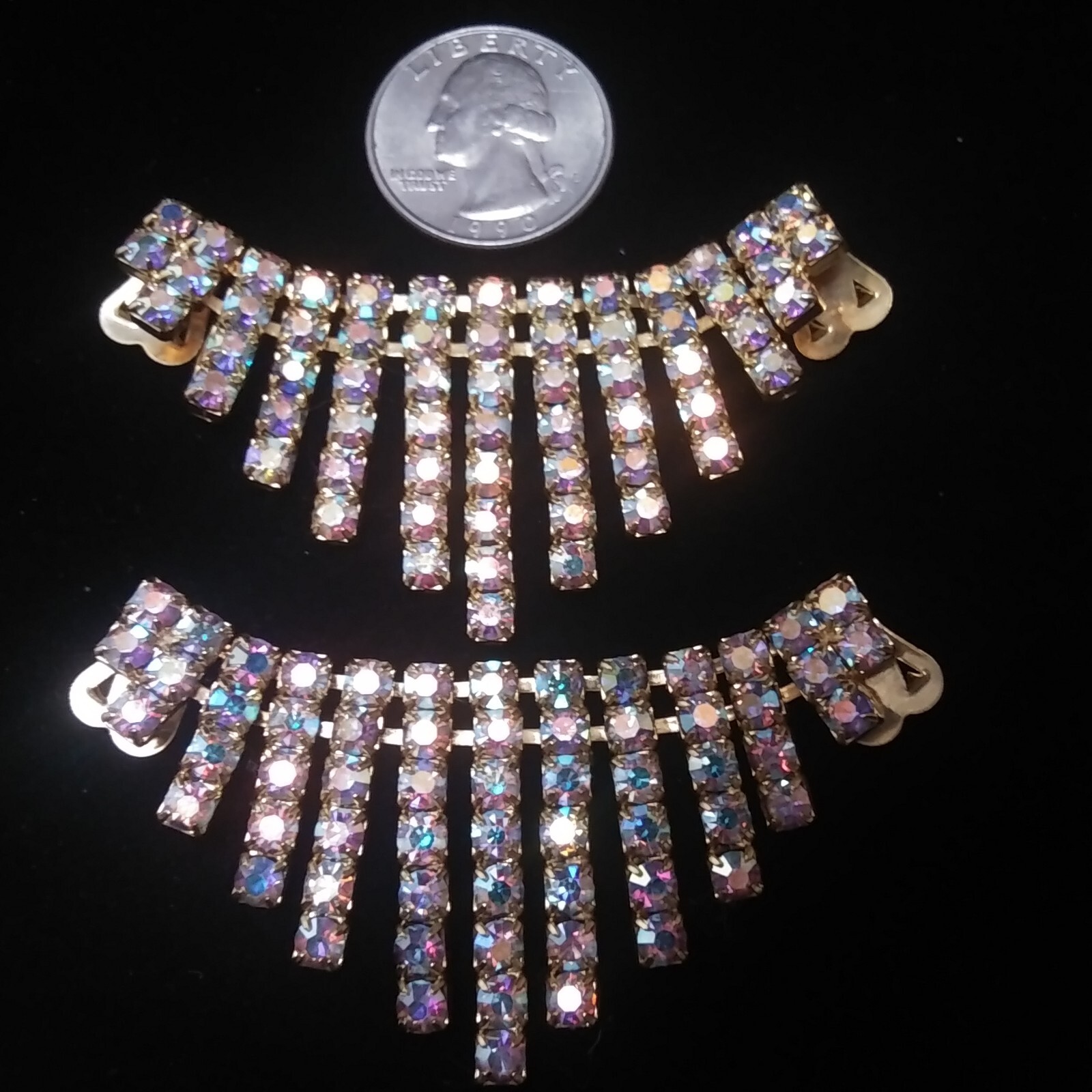 Vintage Rhinestone Shoe Clips eBay