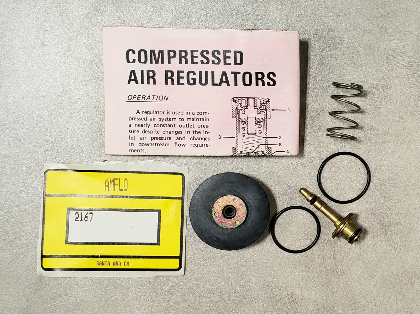 Pressure Regulator Poppet / Valve Rebuild Kit