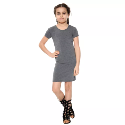 Mädchen Kleid Bodycon kurzärmelig Mode Party Outfit Midi Kinder Kleider - Bild 13 von 44