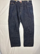 MARQUEE-Imported-raw-Denim-Jeans-5 Element-Habitat Dungarees 42 x 33 Distressed