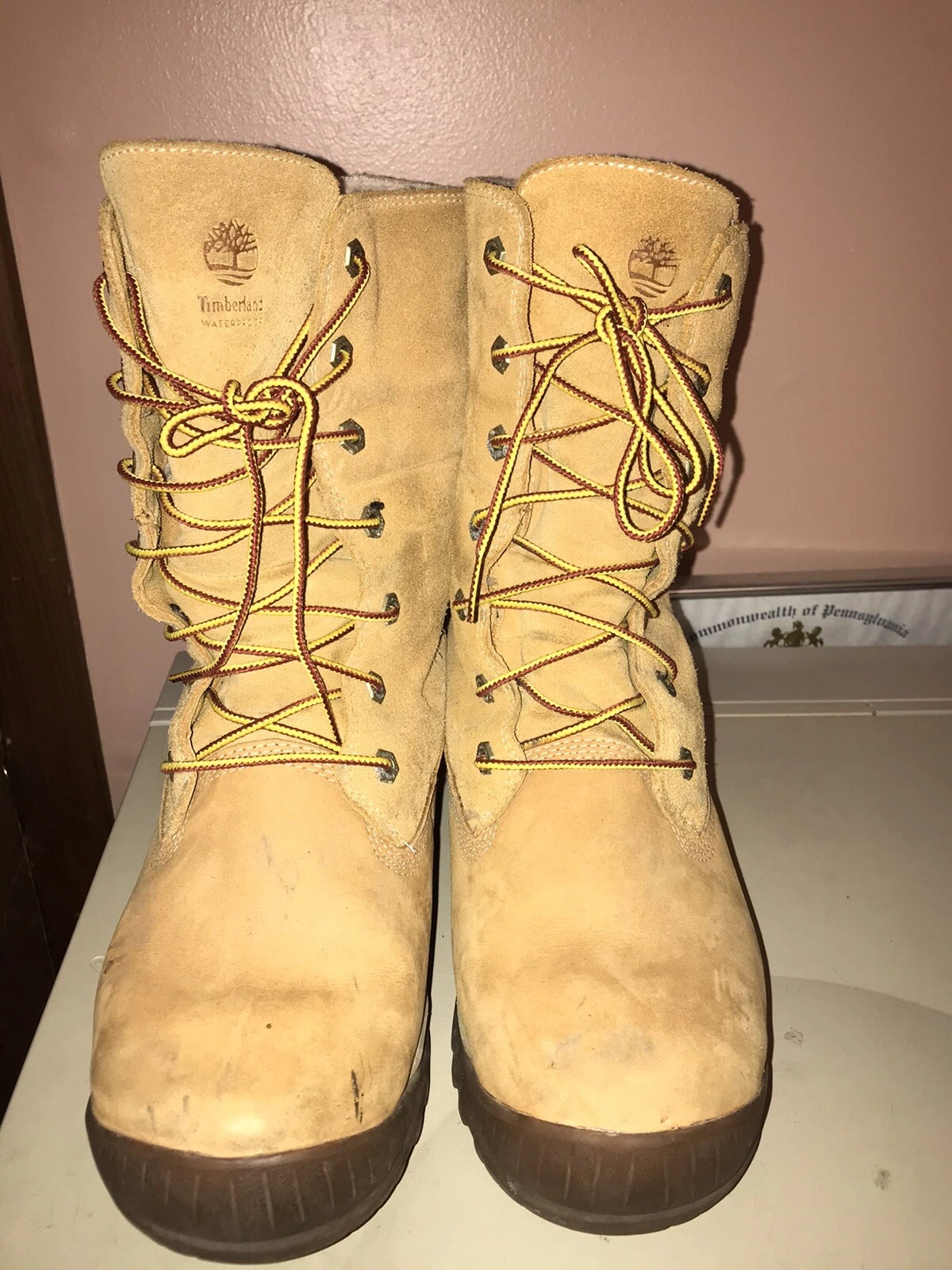 Timberland Woodhaven tg. Stivali foderati impermeabili arrotolabili 9 5 pieghevoli 8745B pile