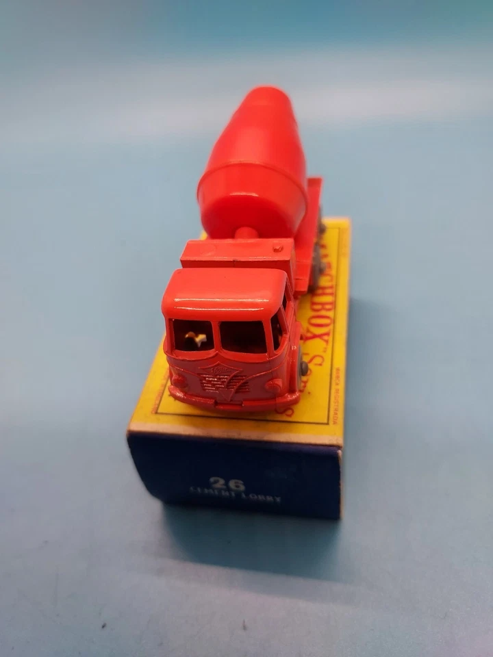 Matchbox Lesney Serie 1-75 MB26b MEZCLADOR DE CEMENTO DE SUELO (66mm) 1961.sin precio de reserva como nuevo/en caja Foto 2 de 4