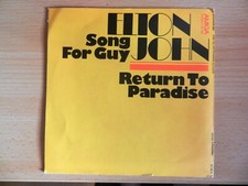 DDR Amiga Schall Platte LP Elton John Song for Guy Return to Paradise