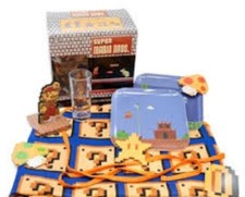Super Mario Bros 8bit Nintendo NES Box Culturefly Pint Glass Apron Plates Figure
