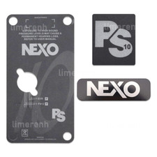 A set New NEXO PS10 Plastic Sticker logo Speaker box Badge Replacement piece