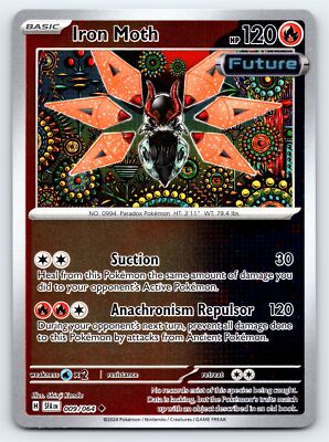 Iron Moth 009/064 Reverse Holo Shrouded Fable Pokemon Card - NM