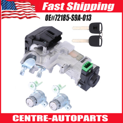 For 2002-2006 Honda CRV Ignition Switch Cylinder Door Lock w/ Keys Complete set