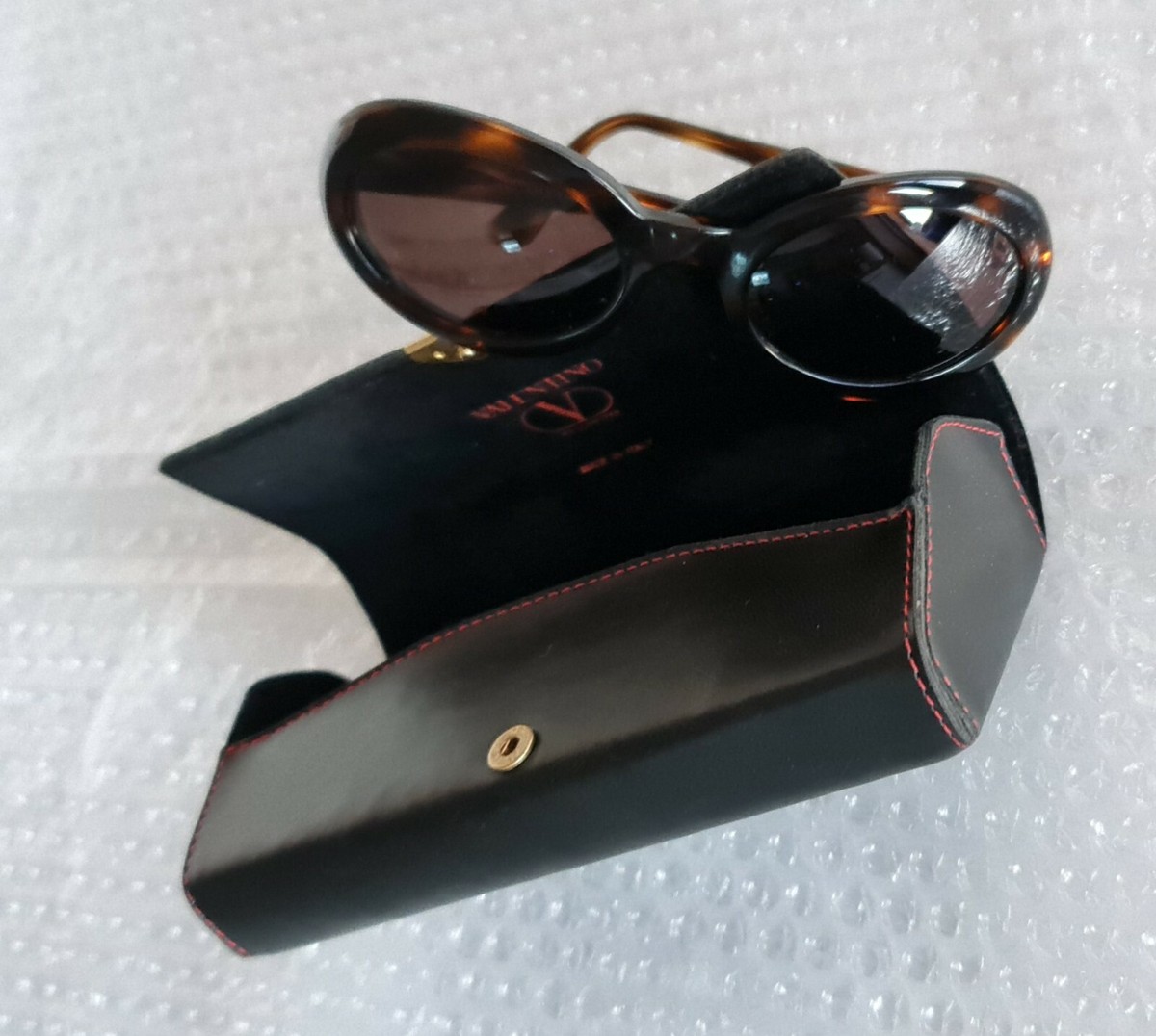 Women’s vintage Valentino sunglasses Valentino VG0016S Sunglasses 003 Havana Light Petrol  main image 3