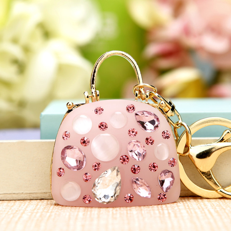 Crystal Purse Vintage Bags, Handbags & Cases Crystal Rhinestone Keychain Keyring - Sparkly Purse & Bag Charms In Multiple Themes Labubu Bag Charm - Foto 4