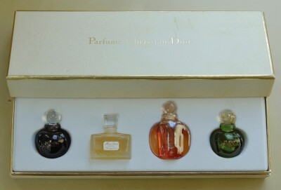 Vtg CHRISTIAN DIOR* MINIATURES 4x 5ml PURE PARFUM Poison-Tendre
