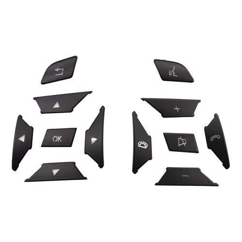 Steering Wheel Button Trim Fits For 2012-2017 Mercedes Benz E300 E350 E400 Black - Bild 3 von 6