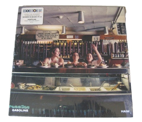 Haim I Quit 2lp Bad World Teal Glitter Filled Gatefold X in hand
