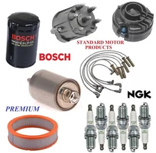 Tune Up Kit Filters Cap Wire Spark Plugs For GMC S15 V6 2.8L 1990