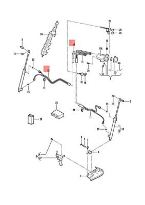 #ad VW BEETLE CABRIO CABRIOLET 1Y7 PRESSURE HOSE RIGHT 1Y0871794A NO DUTY TO 🇺🇸 $239.89