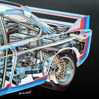 BMW E9 3.0 CSL Motorsport M Power Racing Graphic Art Sport Car Accessory Poster