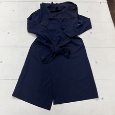 Shein Navy Blue Long Sleeve Tie Dress Women’s Size Small NEW