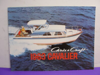 1963 Autographed Chris Craft Cavalier Boat Brochure | eBay