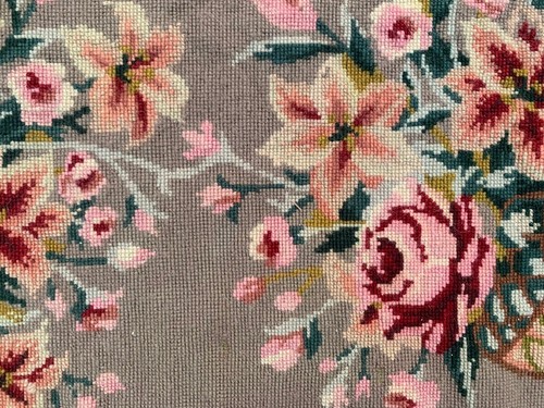 Vintage French Style Aubusson Needle point Stunning Area Rug 3x5 ft Free Ship - Picture 4 of 12