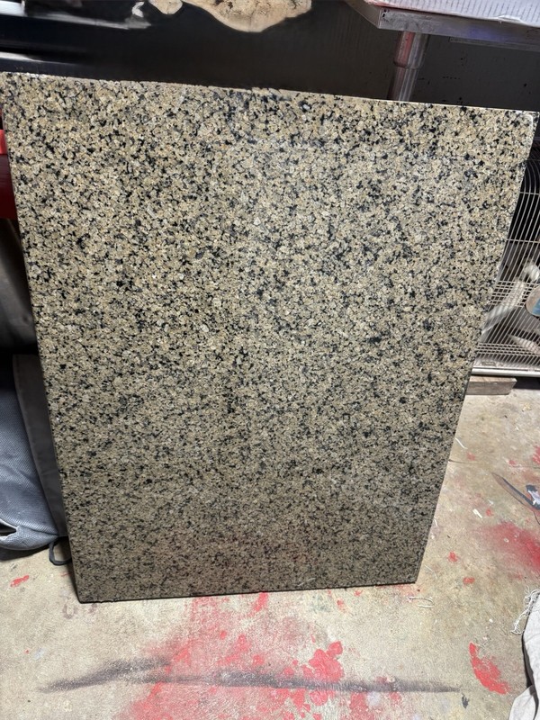 Gray/Black Speckled Granite Tile 33X25.5x1 Polished Square, Stain Resistant