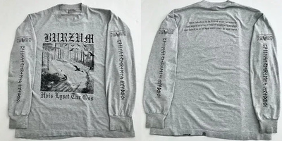 #ad Vintage 1994 1Burzum quot;Hvis Lyset Tar Ossquot; Cotton Long Sleeve T shirt $36.99