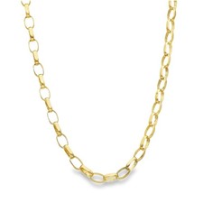 9ct Yellow Gold Belcher Chain - 18" - 7.3g