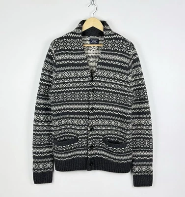 Abercrombie & Fitch Knöpfe Strickjacke Pullover Herren Gr. M Strick Wolle gra... - Bild 1 von 4