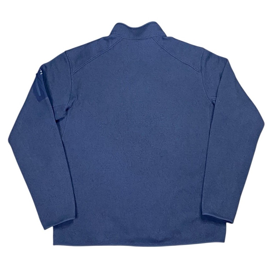 Arc'teryx Maglione Uomo Covert 1 2 Zip Pile In Zaffiro Nero Marmorizzato Taglia XL