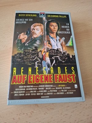 VHS Film - Renegades - Auf eigene Faust Kiefer Sutherland ungetestet ungereinigt
