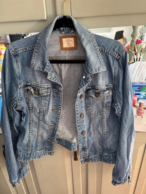 H&M L.O.G.G LABEL OF GRADED GOODS WOMEN'S JACKET BLUE SIZE 14 DENIM JEAN LADIES