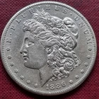 1886 S Morgan Silver Dollar $1 AU - UNC Uncirculated High Grade #100784